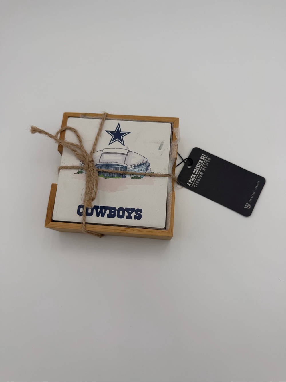 Dallas Cowboys 4 Pack Coaster Set Stadium Design NWT NFL Football Gift Set
